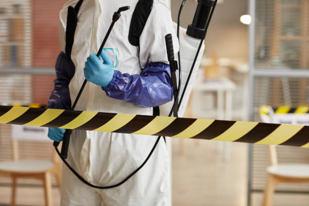 Professional Blood Cleanup technician working in Mountainburg, AR